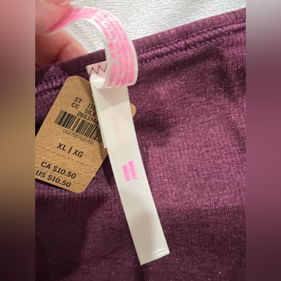 NEW NIP VS PINK victoria secret bikini panty underwear XL maroon butterfly - Picture 4 of 5